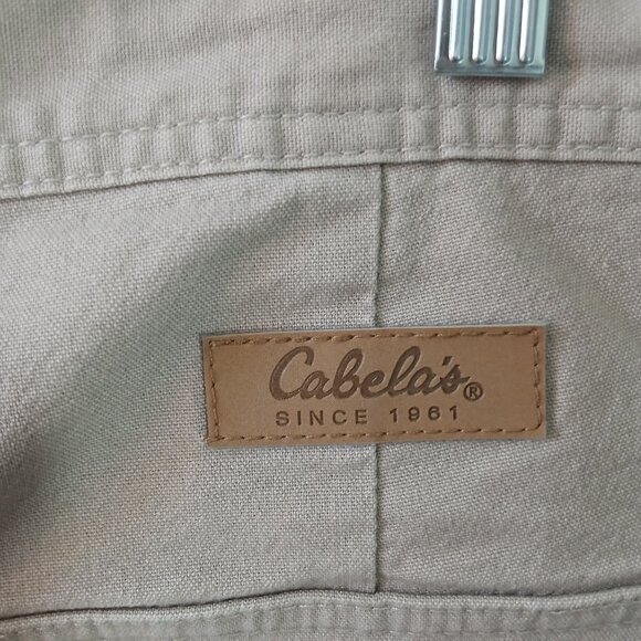 CABELAS Men's Pants Cargo 7‎ Pocket Pants Size 38 Hiking Outdoor Cotton Spandex - Picture 14 of 16